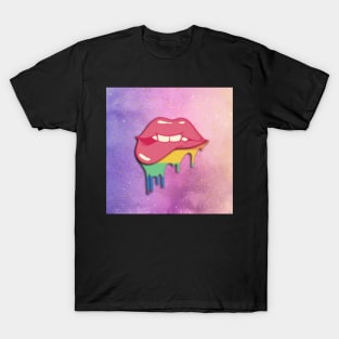 Kiss lips mouth kiss love valentine day T-Shirt